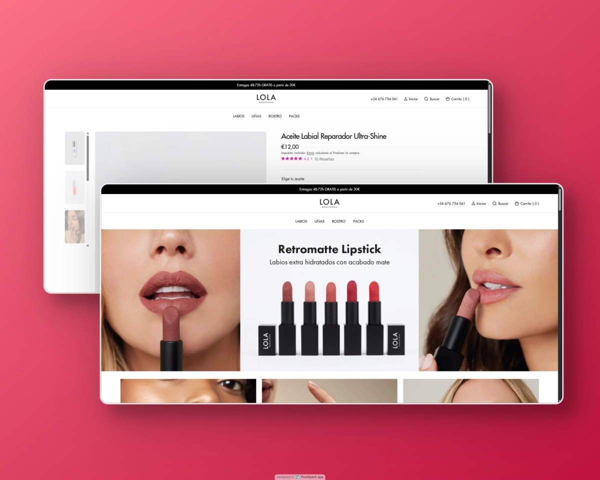 Lola Barcelona Website